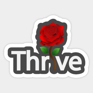 Thrive typography design Sticker